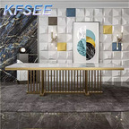 700usd 200cm length Europe Kfsee Marble Dining Table