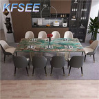 700usd 200cm length Europe Kfsee Marble Dining Table
