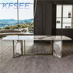 700usd 200cm length Europe Kfsee Marble Dining Table
