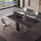 600usd 180cm length Europe Kfsee Marble Dining Table