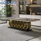 750usd 200cm length Europe Kfsee Marble Dining Table