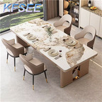 600usd 200cm length Kfsee Marble Dining Table
