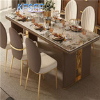 600usd 200cm length Kfsee Marble Dining Table