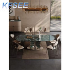 800usd 200cm length Kfsee Marble Dining Table