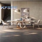 600usd 200cm length Kfsee Marble Dining Table