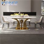 500usd 200cm length Kfsee Marble Dining Table