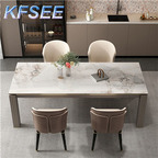 600usd 200cm length Kfsee Marble Dining Table