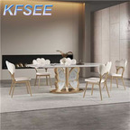 1200usd 180cm length Kfsee Marble Dining Table