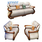 4500usd 1+2+4 Solid Wood Kfsee Zingana Sofa Furniture