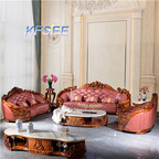8000usd 1+2+4 Kfsee Zingana Sofa Solid Wood Furniture