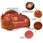 2500usd Kfsee Zingana Sofa Solid Wood Furniture