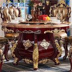 1000usd 180cm Round Kfsee Castle Dining Table