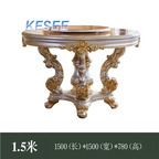 1000usd 150cm Round Kfsee Castle Dining Table