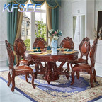 1700usd 180cm Round Kfsee Castle Dining Table