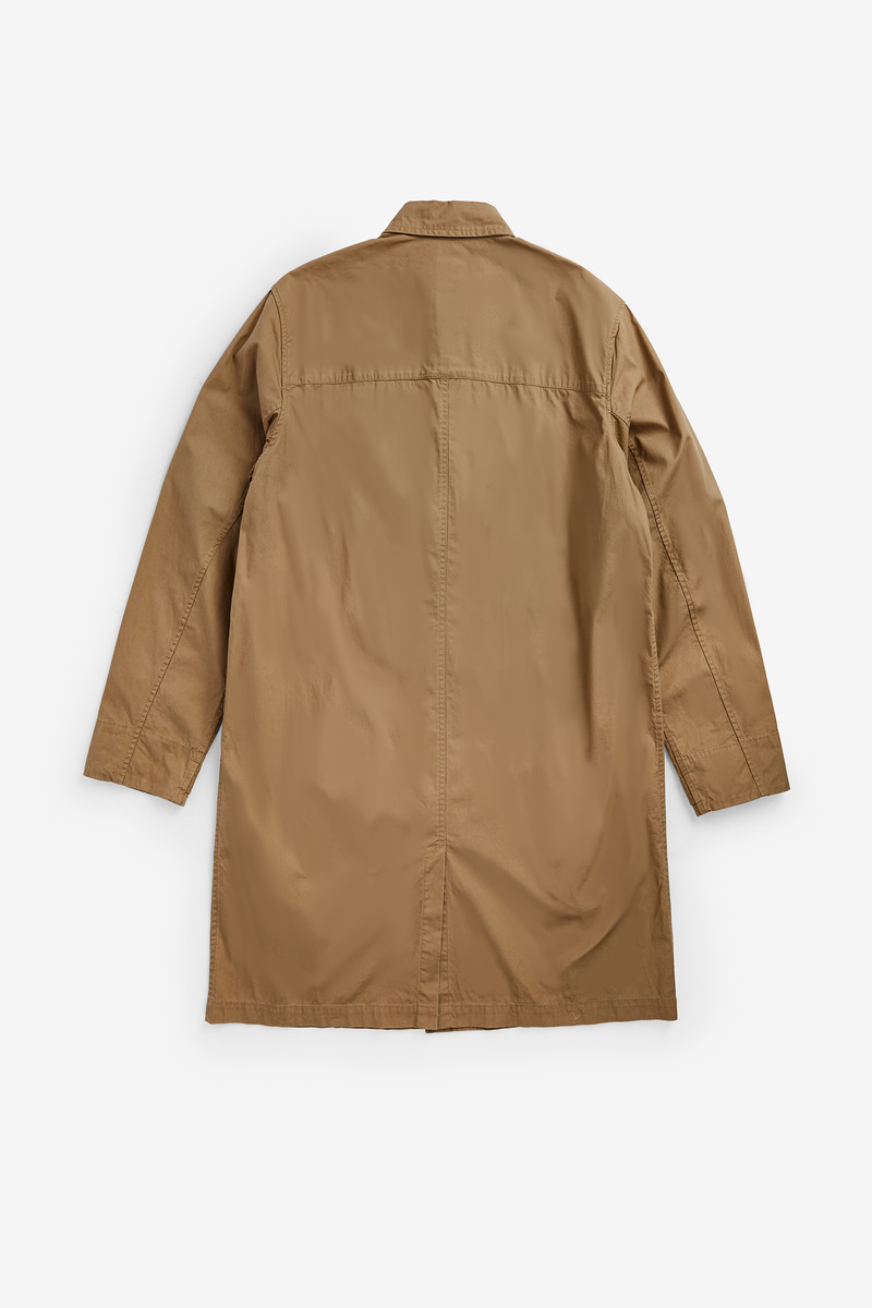French Slant Pocket Trench Coat,Washed,unisex-2