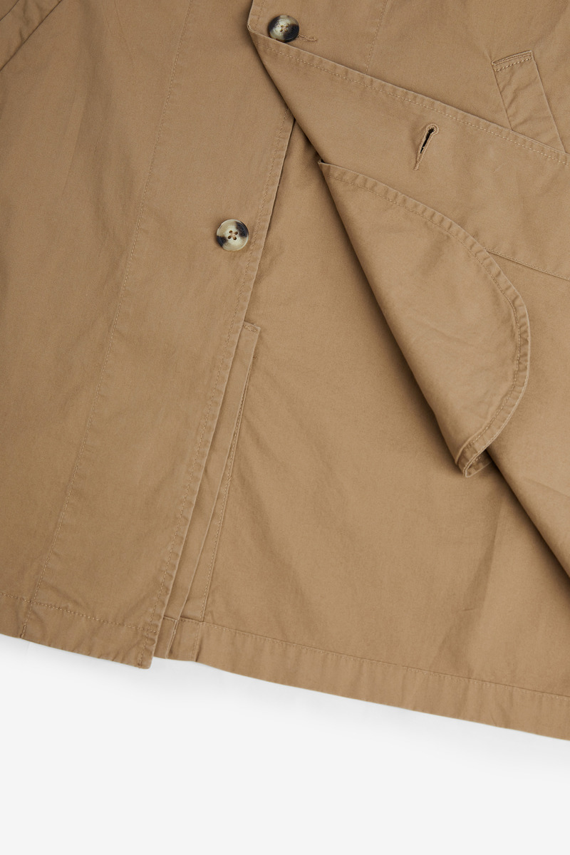 French Slant Pocket Trench Coat,Washed,unisex-5