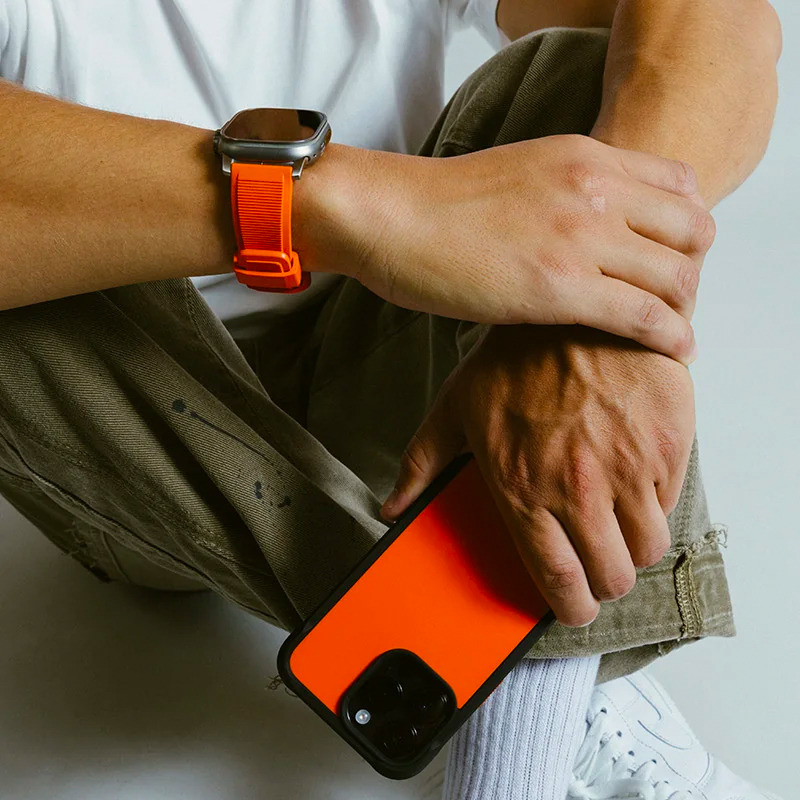 NOMAD iPhone15系列Rugged Case活力橙蓝运动手机壳