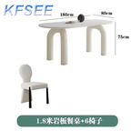 1000usd With 6 chair Kfsee 180cm length Dining Table