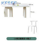 1000usd With 6 chair Kfsee 180cm length Dining Table