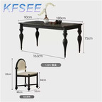 1400usd With 6 chair Kfsee 180cm length Dining Table