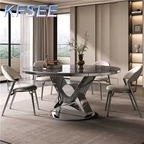 1300usd with 4 chair 135cm Round Dining Table