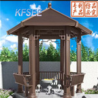 6500usd 3.9*3.9 meter Kfsee Outdoor House Gazebo Pavilion