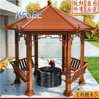 5000usd 3.8*3.8 meter Kfsee Outdoor House Gazebo Pavilion