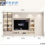 800usd 360cm length Future Kfsee Wine Cabinet