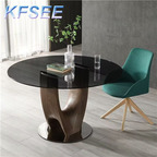 1000usd 130cm Round Kfsee Home Dining Table