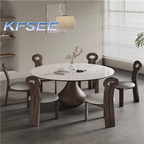 1300usd with 6 chair 135cm Round Kfsee Home Dining Table