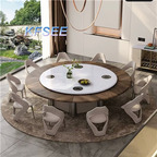18000usd 255cm Round Kfsee Home Dining Table