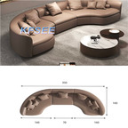 1600usd 350cm length Kfsee Sofa Furniture