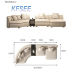 1200usd 340cm length Kfsee Sofa Furniture