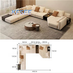 2000usd 440cm length Kfsee Sofa Furniture