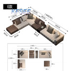 2000usd 440cm length Kfsee Sofa Furniture