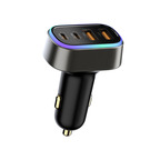 F738-70W 4 PORTS RGB LIGHT CAR CHARGER