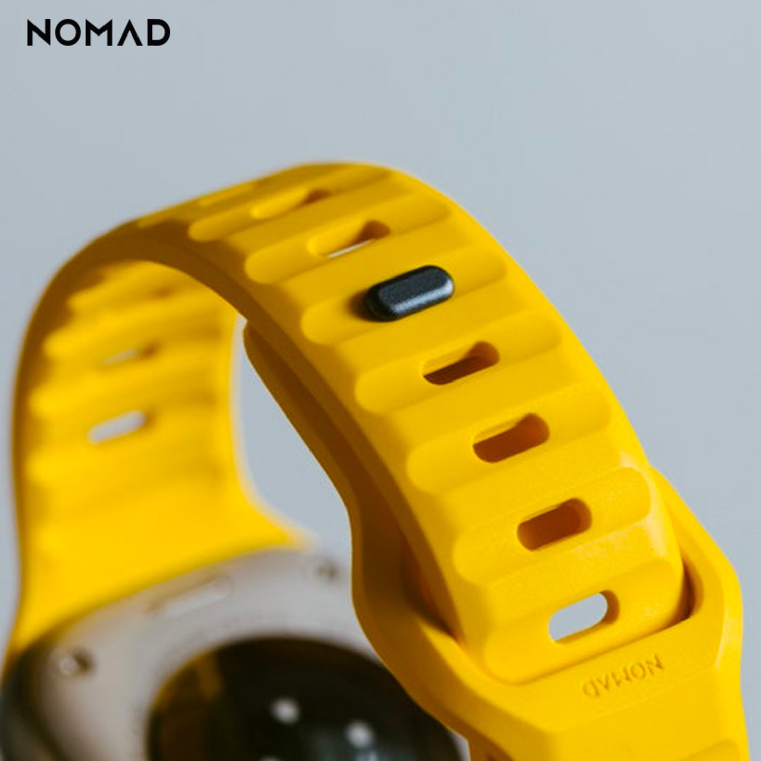 美國(guó)NOMAD賽車黃新品蘋果iwatch表帶Apple Watch8 Ultra綠色運(yùn)動(dòng)氟橡膠硅膠防水38/40/41/42/44/45/49mm男女-3