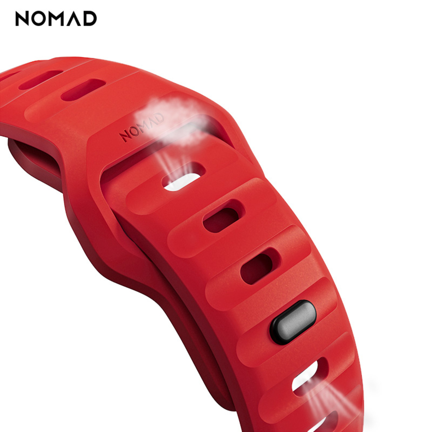 美國NOMAD午夜紅新品蘋果iwatch表帶Apple Watch8 Ultra綠色運(yùn)動氟橡膠硅膠防水38/40/41/42/44/45/49mm男女-5