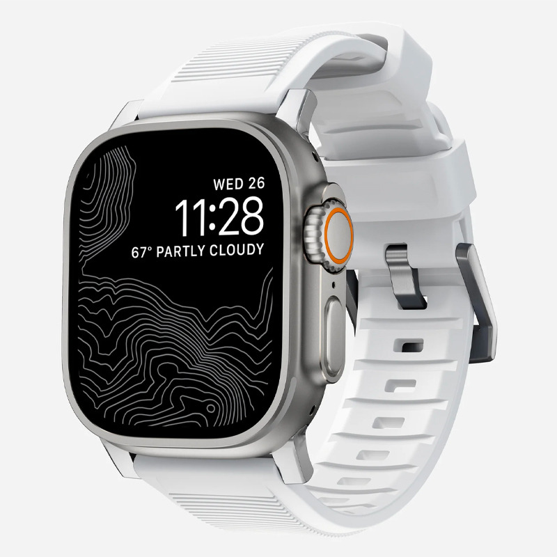 美国NOMAD AppleWatch Ultra硬汉氟橡胶苹果手表带iwatch s8 49/45/44/42mm运动防水官方同款材质
