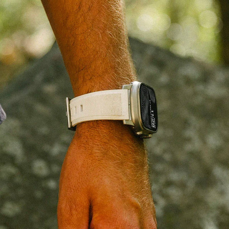 美国NOMAD AppleWatch Ultra硬汉氟橡胶苹果手表带iwatch s8 49/45/44/42mm运动防水官方同款材质