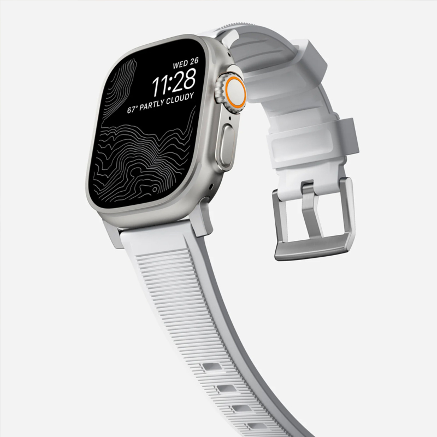 美國NOMAD AppleWatch Ultra硬漢氟橡膠蘋果手表帶iwatch s8 49/45/44/42mm運(yùn)動(dòng)防水官方同款材質(zhì)-3