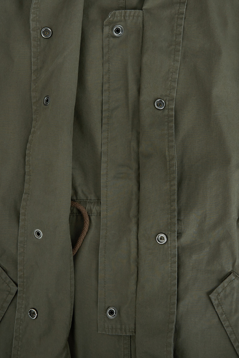Japan cotton poplin French military over wind coat, unisex-4