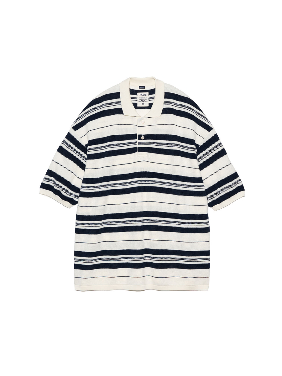 nanamica 24SS Stripe Polo Sweater