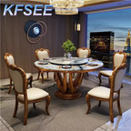 1300usd 150cm length Kfsee Zingana Wood Dining Table