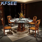 1500usd 150cm Round Kfsee Zingana Wood Dining Table