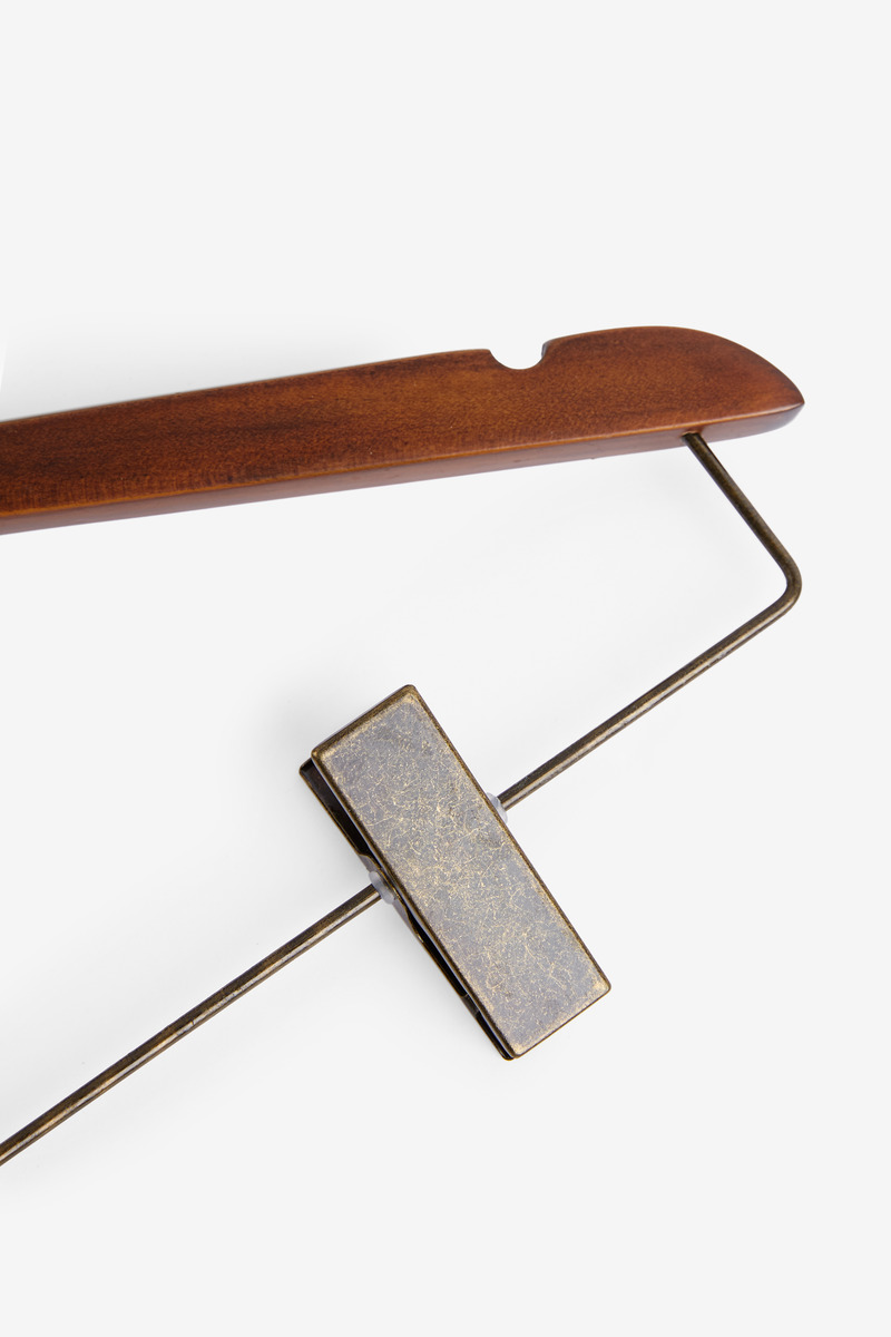 Cicadahood Heritage Wabi-sabi Wooden Traceless Clothes Hanger-4