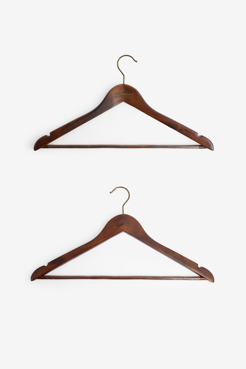 Cicadahood Heritage Wabi-sabi Wooden Traceless Clothes Hanger-5