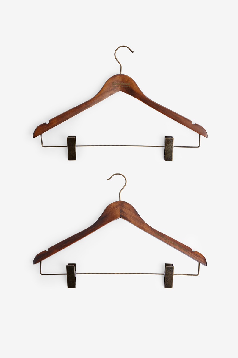 Cicadahood Heritage Wabi-sabi Wooden Traceless Clothes Hanger-6