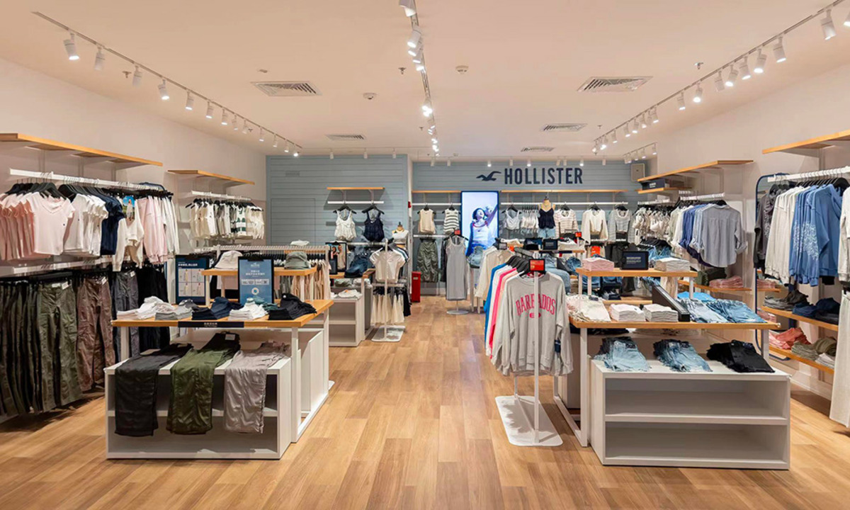 Abercrombie & Fitch 集团两大品牌双概念店首次同期登陆上海来福士