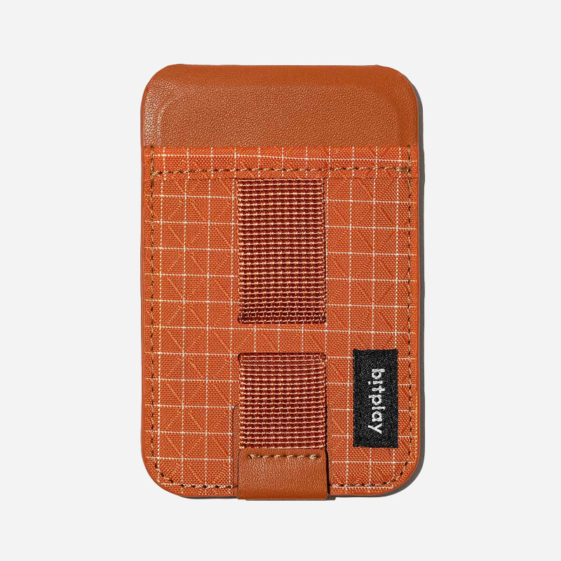 bitplay磁吸支架卡包magsafe适用iPhone15系列布艺翻盖折叠式背贴